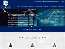 Tablet Screenshot of passageglobalcapital.com